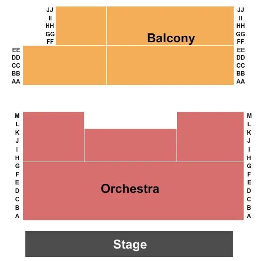 ENDSTAGE Seating Map Seating Chart