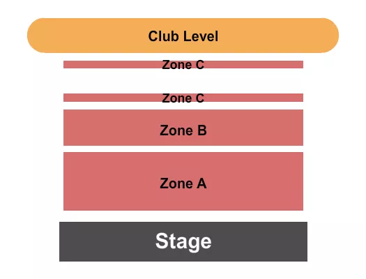 ENDSTAGE ZONE Seating Map Seating Chart