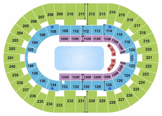 DISNEY ON ICE Seating Map Seating Chart