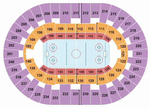 HOCKEY Seating Map Seating Chart