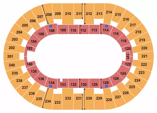 MONSTER JAM Seating Map Seating Chart