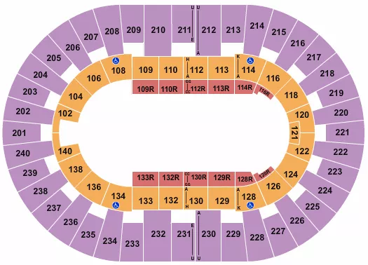 RODEO Seating Map Seating Chart
