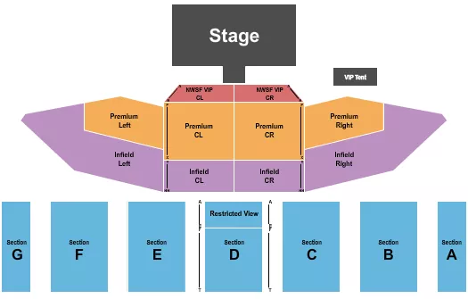 ENDSTAGE 3 Seating Map Seating Chart