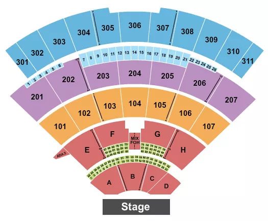 ENDSTAGE 2 Seating Map Seating Chart
