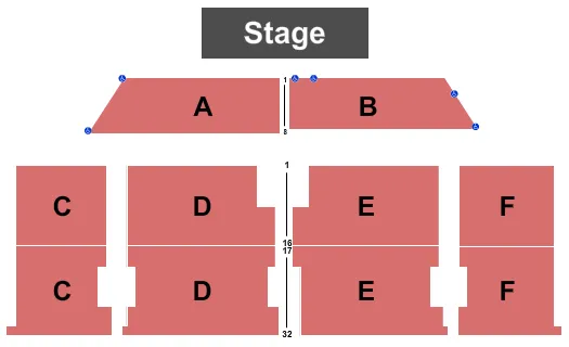 ENDSTAGE 2 Seating Map Seating Chart