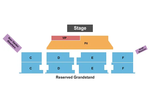 ENDSTAGE VIP PIT Seating Map Seating Chart