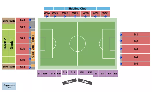 SOCCER NWSL Seating Map Seating Chart