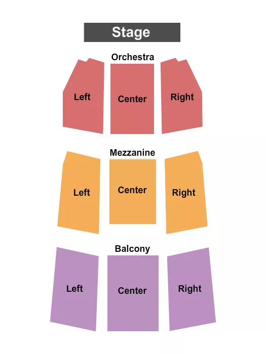 END STAGE Seating Map Seating Chart