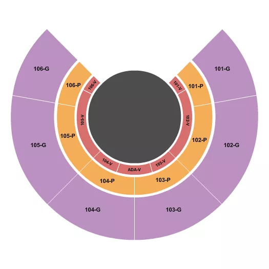 NUCLEAR CIRCUS Seating Map Seating Chart
