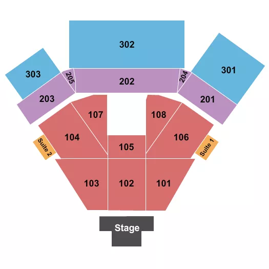 ENDSTAGE 3 Seating Map Seating Chart