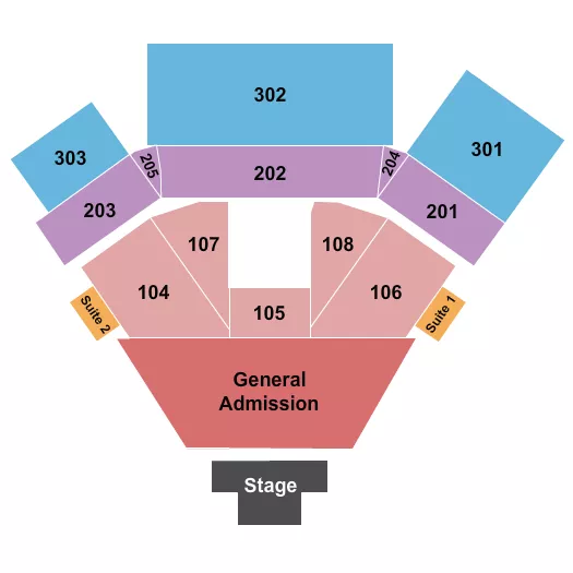 ENDSTAGE GA Seating Map Seating Chart