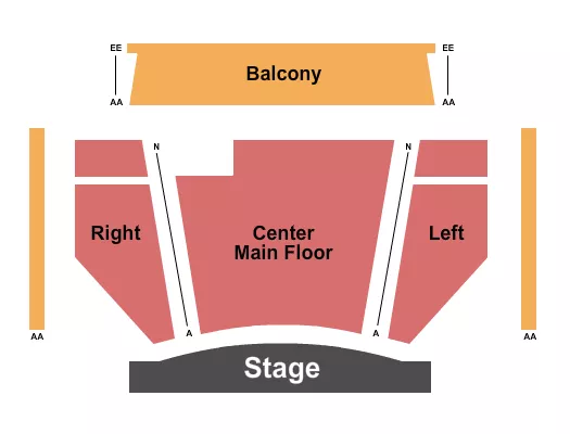 END STAGE NO PREMIUM Seating Map Seating Chart