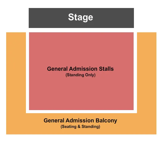 ENDSTAGE GA STALLS GA BALC Seating Map Seating Chart