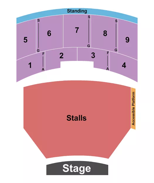 GA STALLS WITH RSVD BALC Seating Map Seating Chart