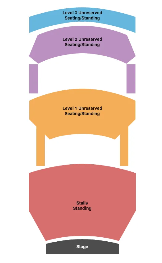 END STAGE Seating Map Seating Chart