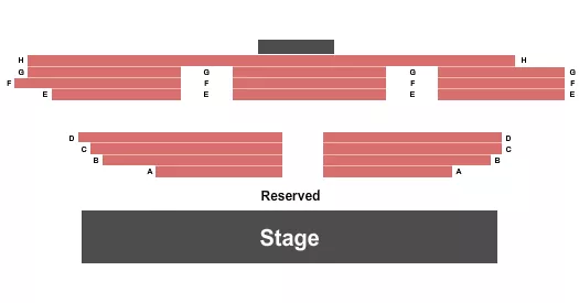 END STAGE Seating Map Seating Chart