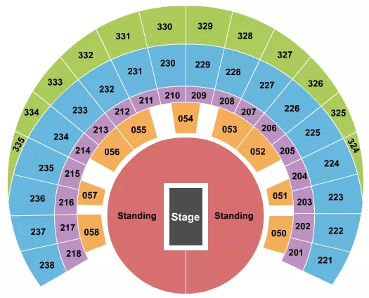BILLIE EILISH Seating Map Seating Chart