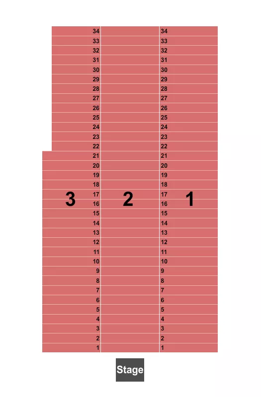 ENDSTAGE Seating Map Seating Chart