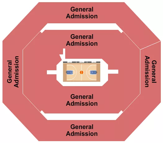 BASKETBALL GA Seating Map Seating Chart