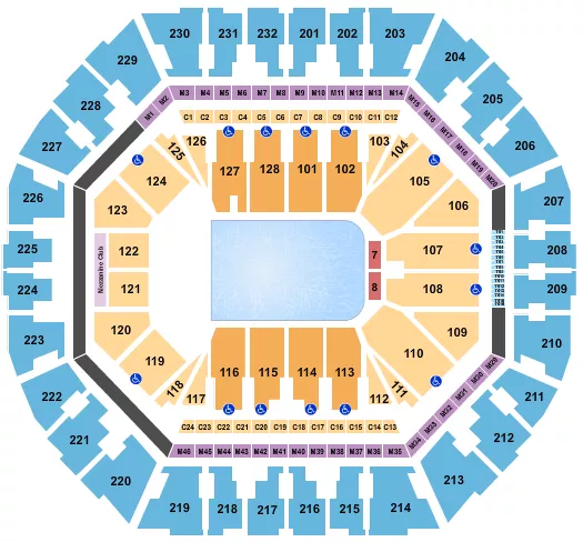 DISNEY ON ICE 2 Seating Map Seating Chart