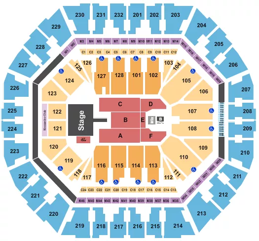 ICE CUBE Seating Map Seating Chart