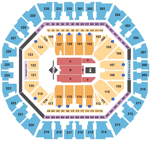 J COLE Seating Map Seating Chart