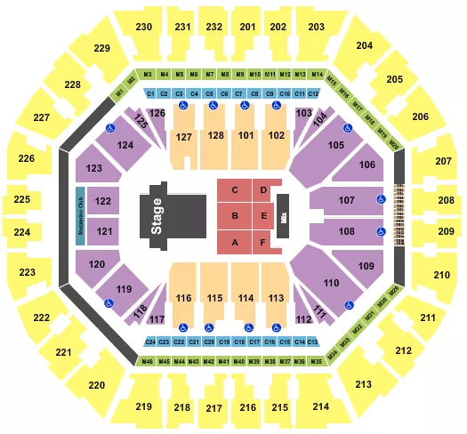 J HOPE Seating Map Seating Chart