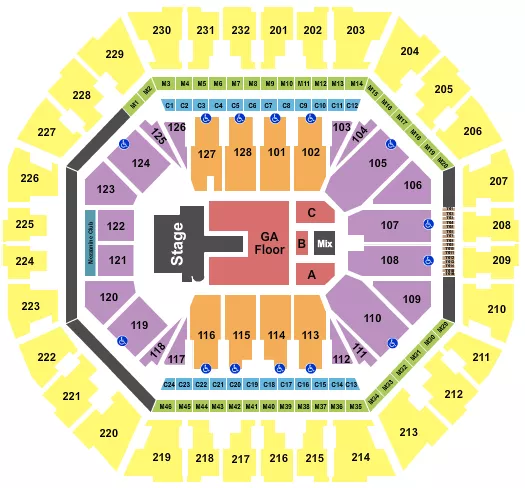 LAUFEY Seating Map Seating Chart