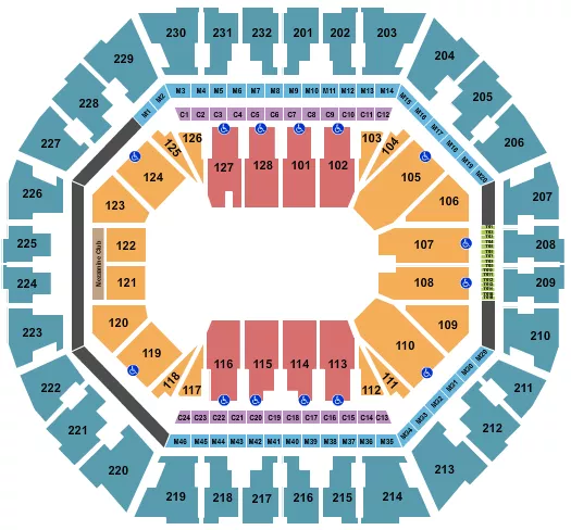 MONSTER JAM Seating Map Seating Chart