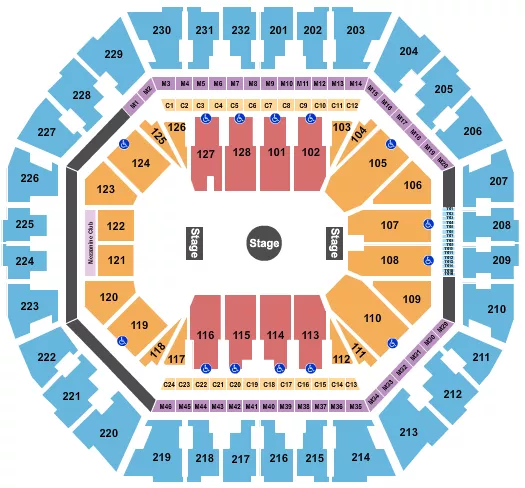 RINGLING BROS CIRCUS Seating Map Seating Chart