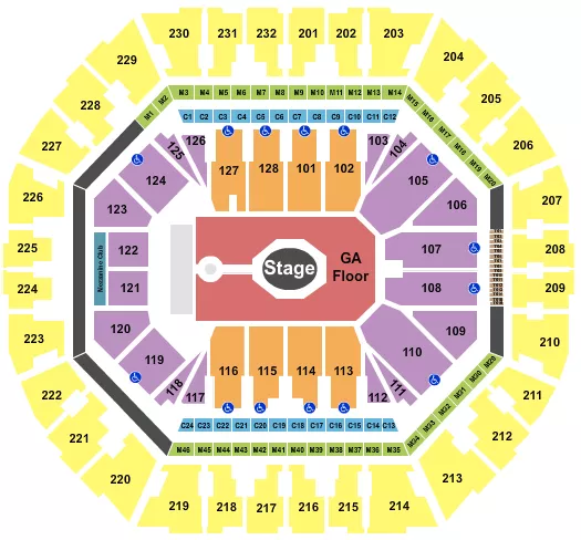 TAME IMPALA Seating Map Seating Chart