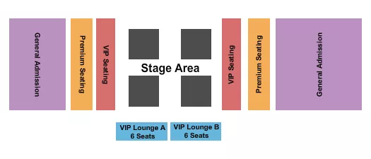 ODD FELLOW HALL WICHITA ENDSTAGE Seating Map Seating Chart