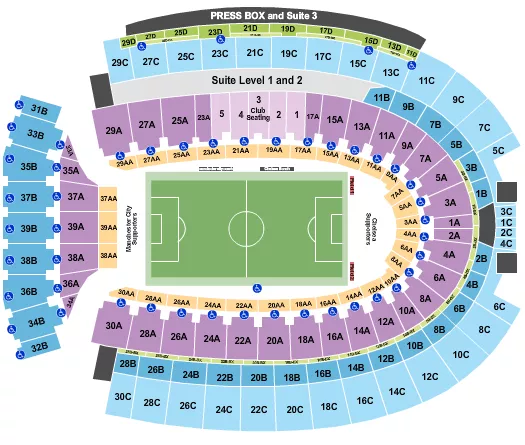 SOCCER Seating Map Seating Chart