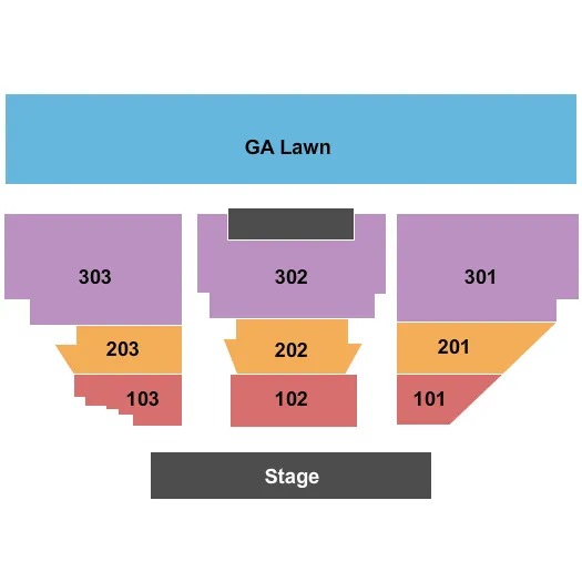 END STAGE Seating Map Seating Chart