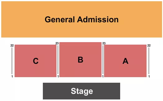 ENDSTAGE 5 Seating Map Seating Chart