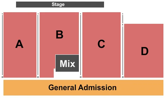 FOR KING AND COUNTRY Seating Map Seating Chart