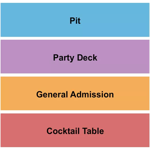 GA TABLE Seating Map Seating Chart