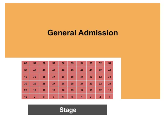 RSV TABLE AND GA Seating Map Seating Chart