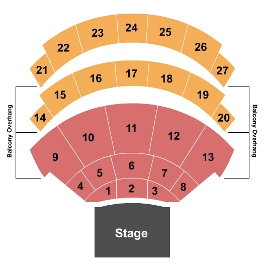 END STAGE Seating Map Seating Chart