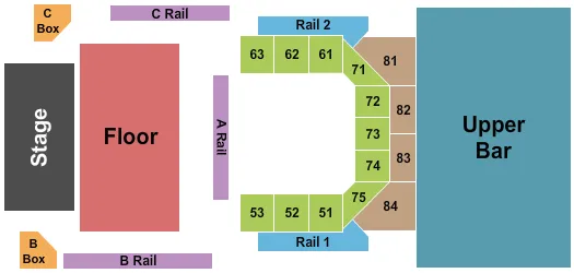 OPHELIAS ELECTRIC SOAPBOX END STAGE 2 Seating Map Seating Chart