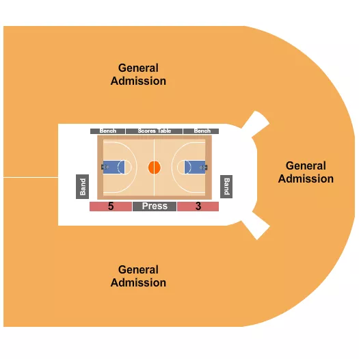 ORLEANS ARENA THE ORLEANS HOTEL BASKETBALL WAC Seating Map Seating Chart