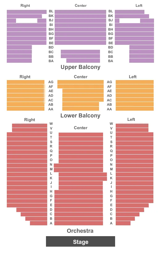 ORPHEUM THEATRE WICHITA ENDSTAGE2 Seating Map Seating Chart