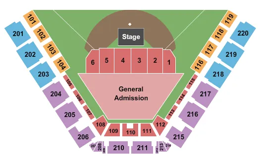 ENDSTAGE CONCERT Seating Map Seating Chart