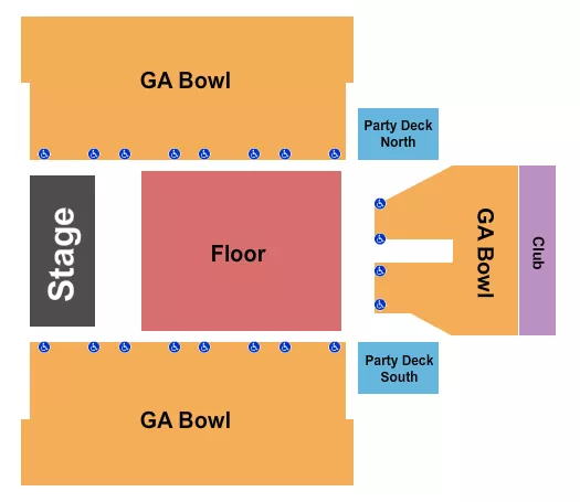 GA FLOOR GA BOWL Seating Map Seating Chart