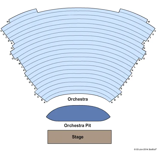 END STAGE Seating Map Seating Chart