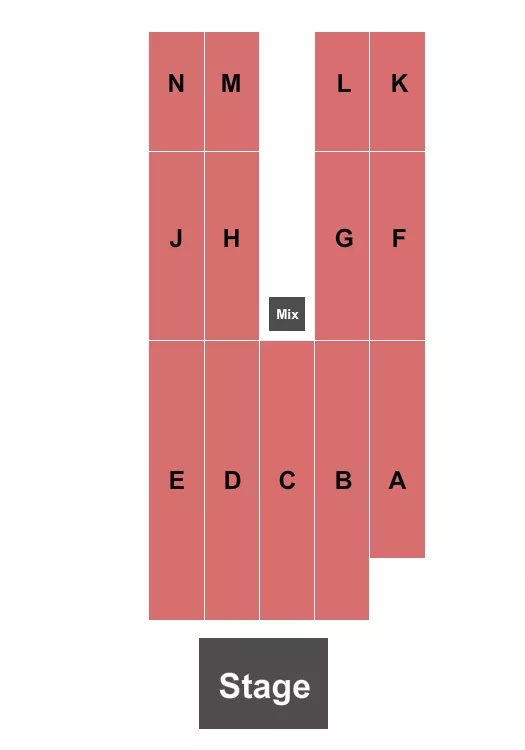 OUTDOORS AT SEMINOLE CASINO CENTER IMMOKALEE ENDSTAGE 4 Seating Map Seating Chart