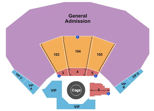 MMA Seating Map Seating Chart
