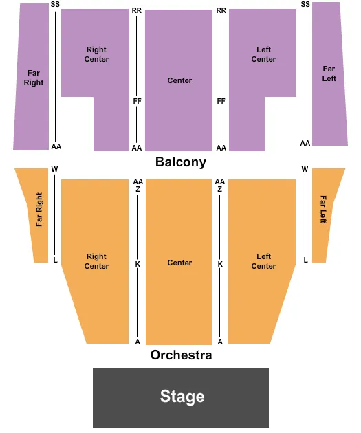 ENDSTAGE 2 Seating Map Seating Chart