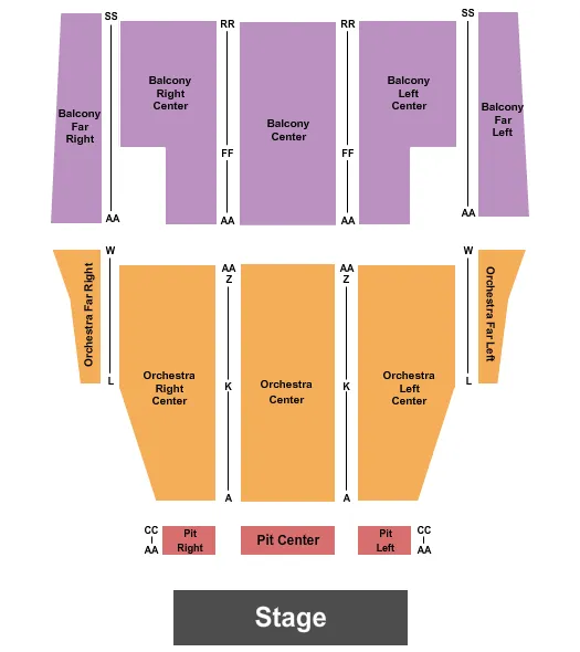 ENDSTAGE PIT 2 Seating Map Seating Chart