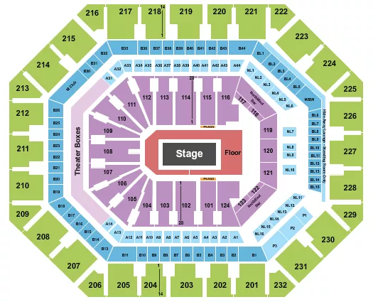 BILLIE EILISH Seating Map Seating Chart
